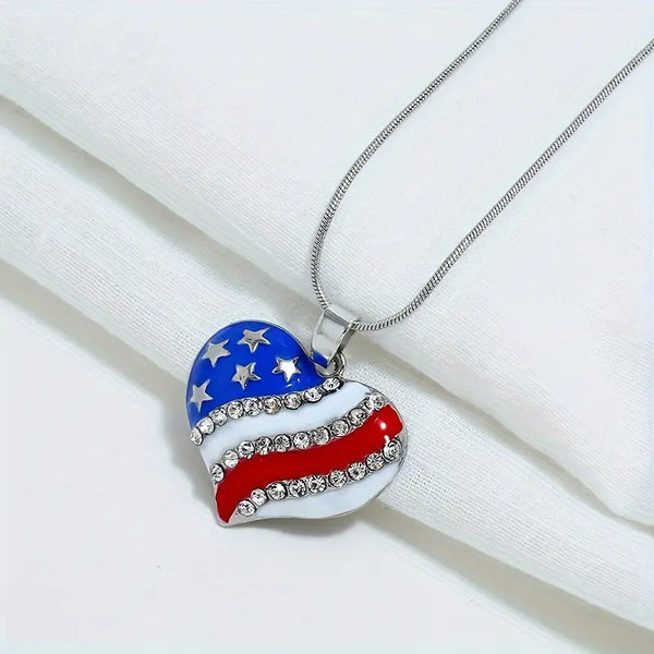 I Love America - Multi Country Craft Barn Necklace (#542)