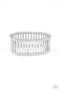Rustic Rebellion - Silver Paparazzi Bracelet (PZ-5572)