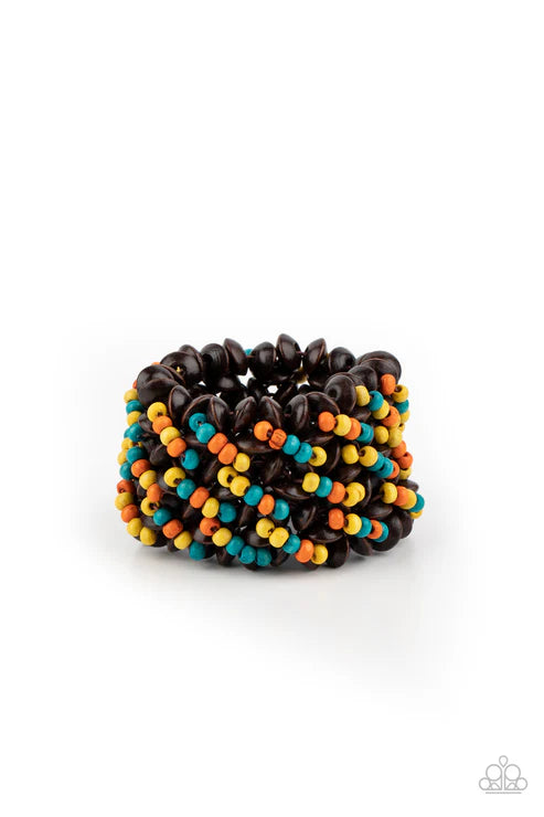 Cozy in Cozumel - Multi Paparazzi Bracelet (PZ-2562)