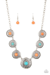 Sahara Solar Power - Multi Paparazzi Necklace (PZ-3794)