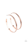 Rustic Radius - Copper - Paparazzi Hoop Earrings (PZ-5234)