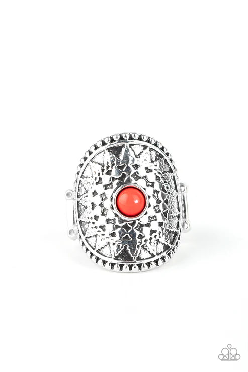 Mojave Rays - Red Paparazzi Ring