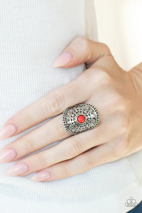 Mojave Rays - Red Paparazzi Ring