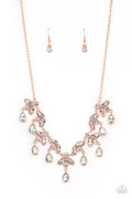 Vintage Royale - Copper Paparazzi Necklace (PZ-3920)
