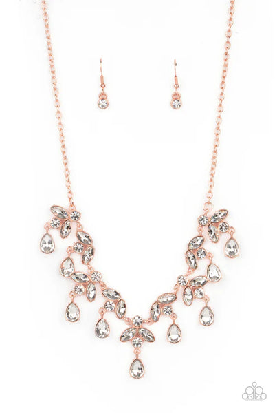 Vintage Royale - Copper Paparazzi Necklace (PZ-3920)