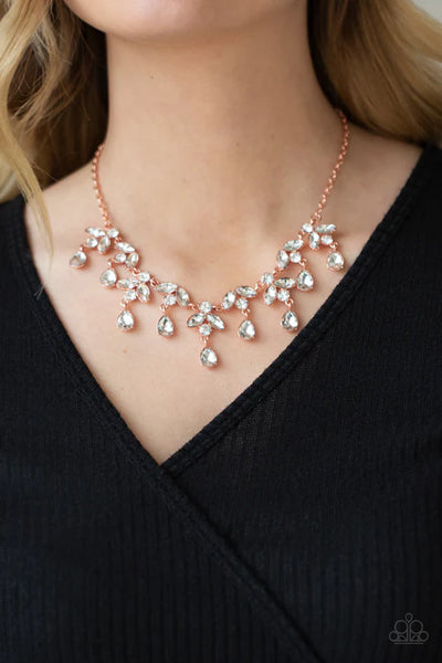 Vintage Royale - Copper Paparazzi Necklace (PZ-3920)