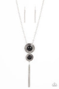Abstract Artistry - Black Paparazzi Necklace (PZ-3777)