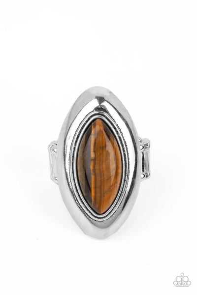 Sahara Seer - Brown Paparazzi Ring (T11)