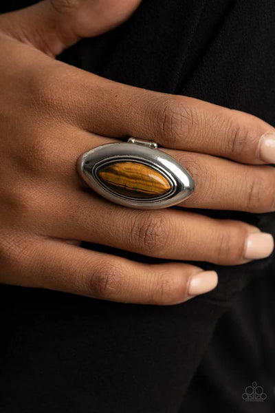 Sahara Seer - Brown Paparazzi Ring (T11)