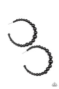 Glamour Graduate - Black Paparazzi  Earrings