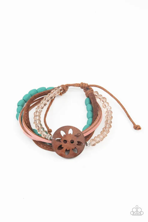 Desert Gallery - Blue Paparazzi Bracelet (PZ-5605)