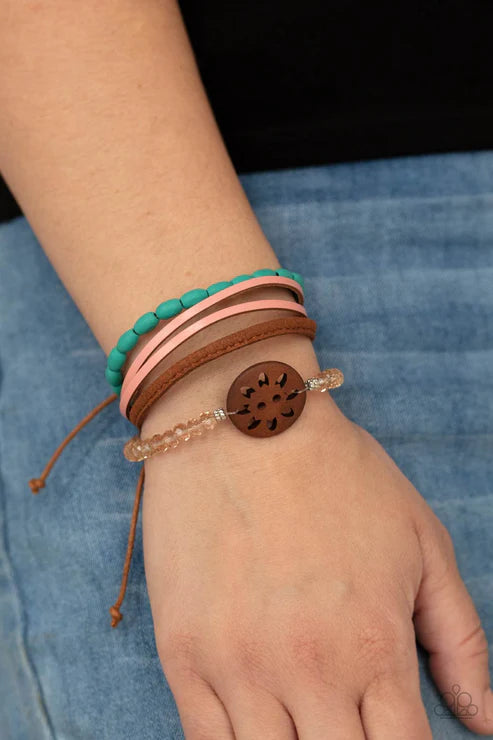 Desert Gallery - Blue Paparazzi Bracelet (PZ-5605)