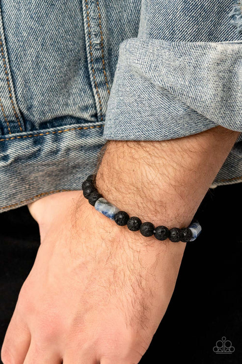 Earthy Energy - Blue Paparazzi Bracelet (PZ-4929)