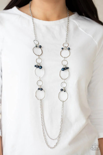 Ante UPSCALE - blue - Paparazzi necklace (PZ-3594)