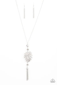 Palm Promenade - Silver Paparazzi Necklace (PZ-2302)