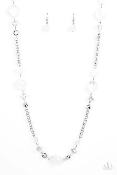Light-Scattering Luminosity - White Paparazzi Necklace