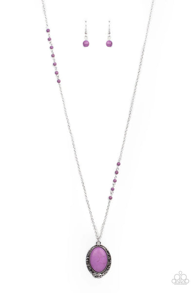 Plateau Paradise - Purple Necklace - Paparazzi Accessories (PZ-923)