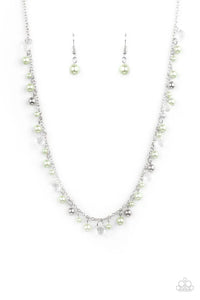 Pearl Essence - Green Paparazzi Necklace (PZ-2631)