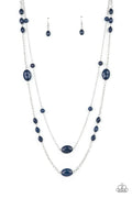 Day Trip Delights - Blue Necklace - Paparazzi Accessories (PZ-3916)