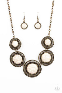 She Went West - Brass Paparazzi Necklace