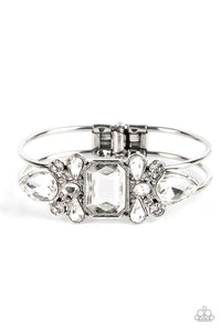 Call Me Old-Fashioned - White Paparazzi Bracelet (PZ-3687)