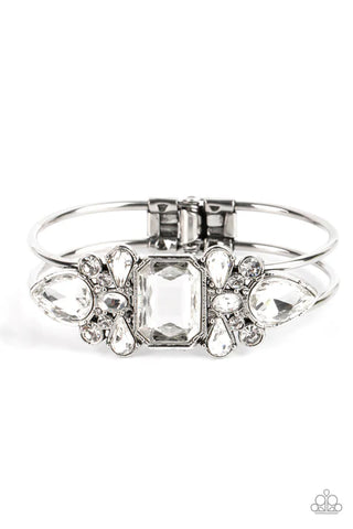 Call Me Old-Fashioned - White Paparazzi Bracelet (PZ-3687)