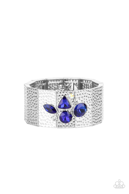 Flickering Fortune - Blue Paparazzi Bracelet (PZ-2902)