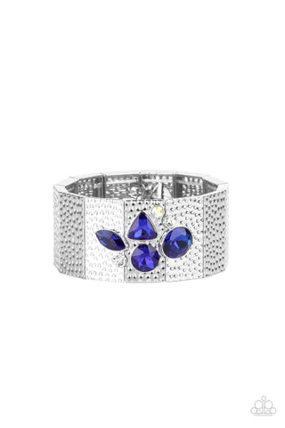 Flickering Fortune - Blue Paparazzi Bracelet (PZ-2069)