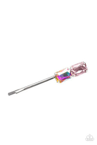 Material Girl Goals - Pink Paparazzi Hair Clip/Barette (PZ-4550)
