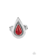 Earthy Glow - Red Paparazzi Ring (T118)
