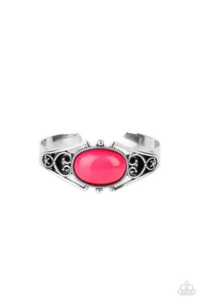 Springtime Trendsetter - Pink Paparazzi Bracelet (PZ-4920)