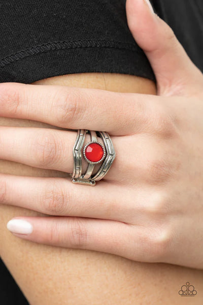 Celestial Collaboration - Red Paparazzi Ring  (T48)