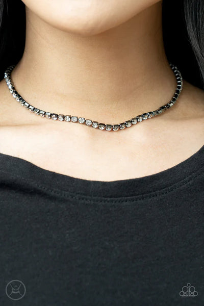 Starlight Radiance - Black Paparazzi Necklace (PZ-3773)