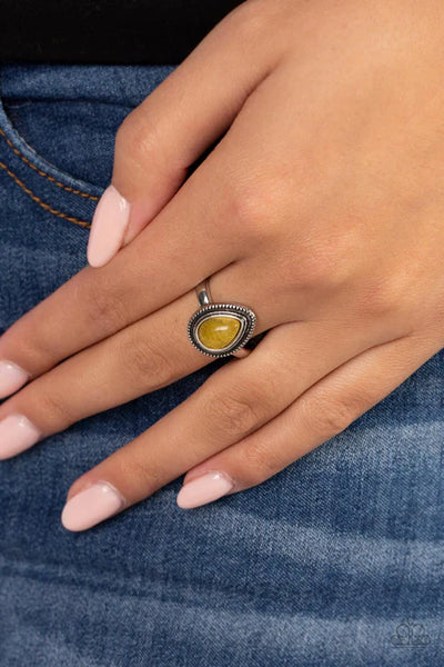 Eco Elements - Yellow Paparazzi Ring (T119)