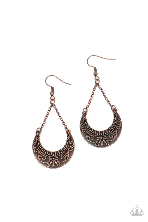 All in the PASTURE - Copper Paparazzi Earrings