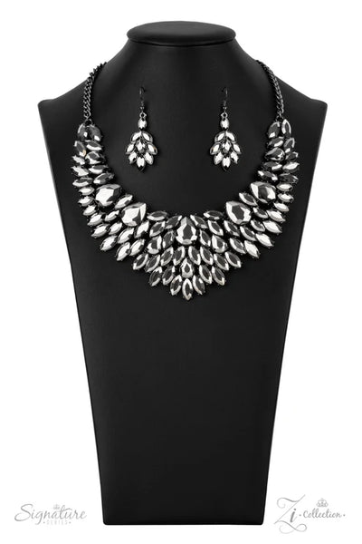 The Tanisha Paparazzi Zi Necklace - White (Z2102)