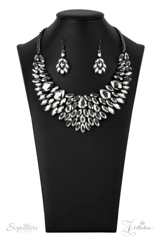 The Tanisha Paparazzi Zi Necklace - White (Z2102)