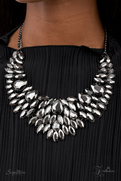 The Tanisha Paparazzi Zi Necklace - White (Z2102)
