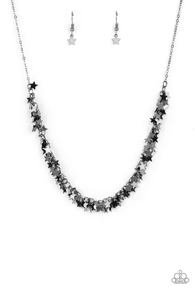 Starry Anthem - Black Paparazzi Necklace (PZ-3904)