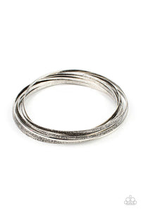 Suddenly Synced - Silver  Paparazzi Bracelet (PZ-5722)