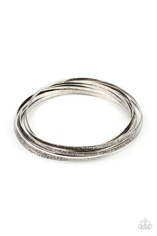 Suddenly Synced - Silver  Paparazzi Bracelet (PZ-5722)