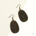 Desert Climate - Brass Paparazzi Earrings