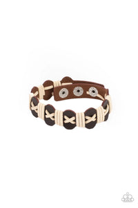 Macho Maverick - Brown Bracelet - Paparazzi Accessories (UB150)