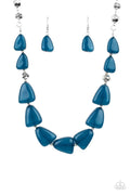 Tenaciously Tangy - Blue Paparazzi Necklace (PZ-5203)