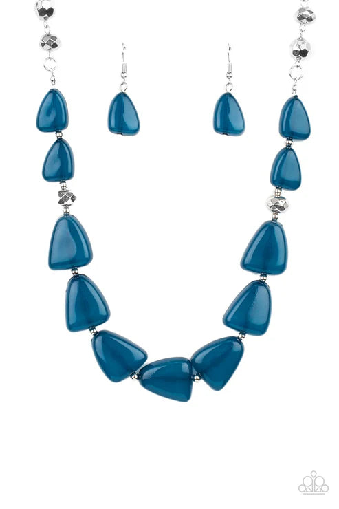 Tenaciously Tangy - Blue Paparazzi Necklace (PZ-5203)