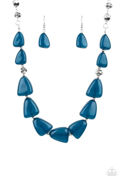 Tenaciously Tangy - Blue Paparazzi Necklace (PZ-5203)