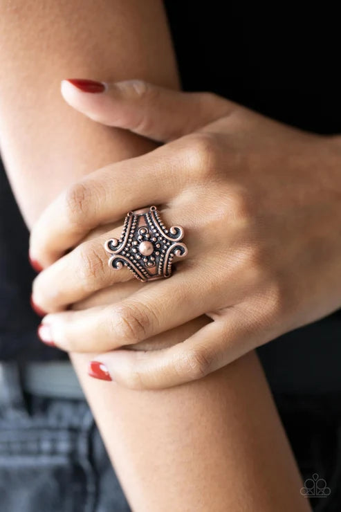 Artisan Artifice - Copper Paparazzi Ring (T86)