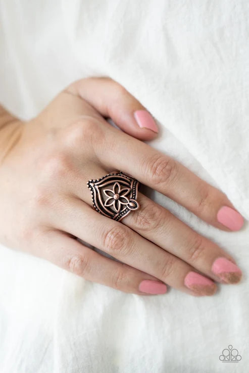 Eastern Eden - Copper Paparazzi Ring (T120)