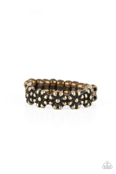 Farmhouse Fashion - Brass Ring - Paparazzi Accessories (T16)