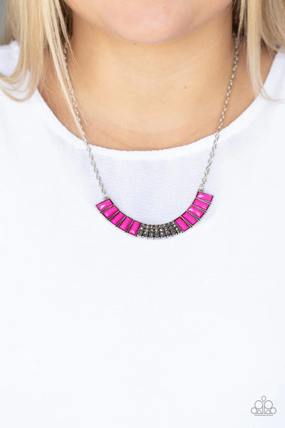 Coup de MANE - Pink Necklace - Paparazzi Accessories (PZ-2316)